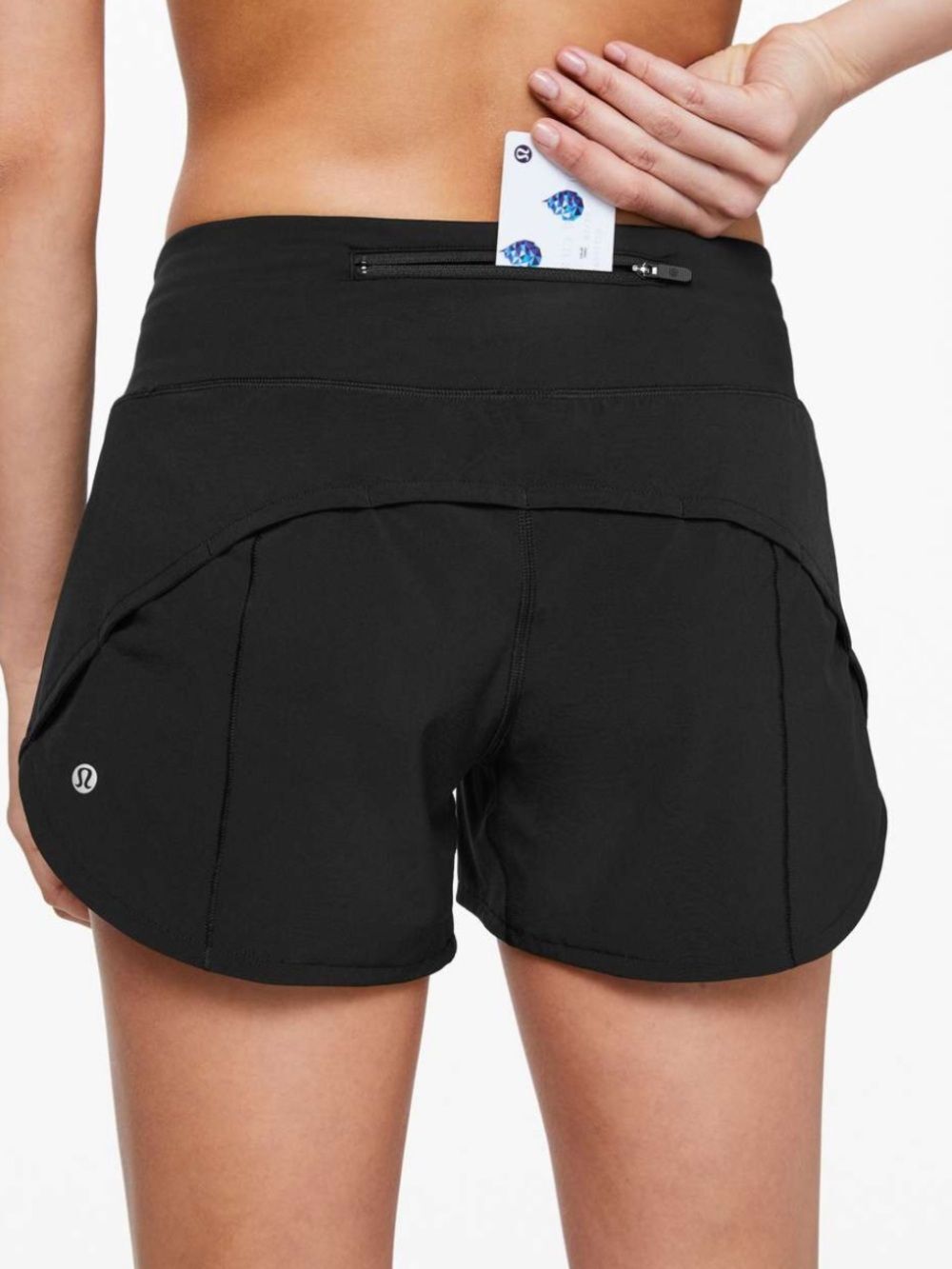 Lululemon speed up shorts black 4 long